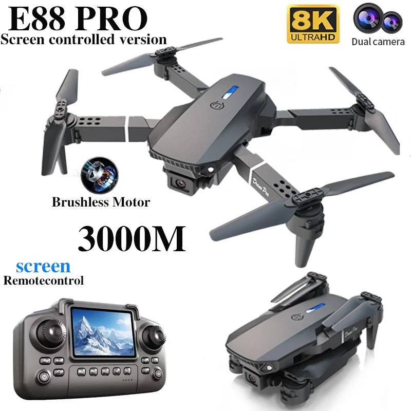 Professional E88 PRO Drone wit - огляд і ціна Drone Camera 4K
