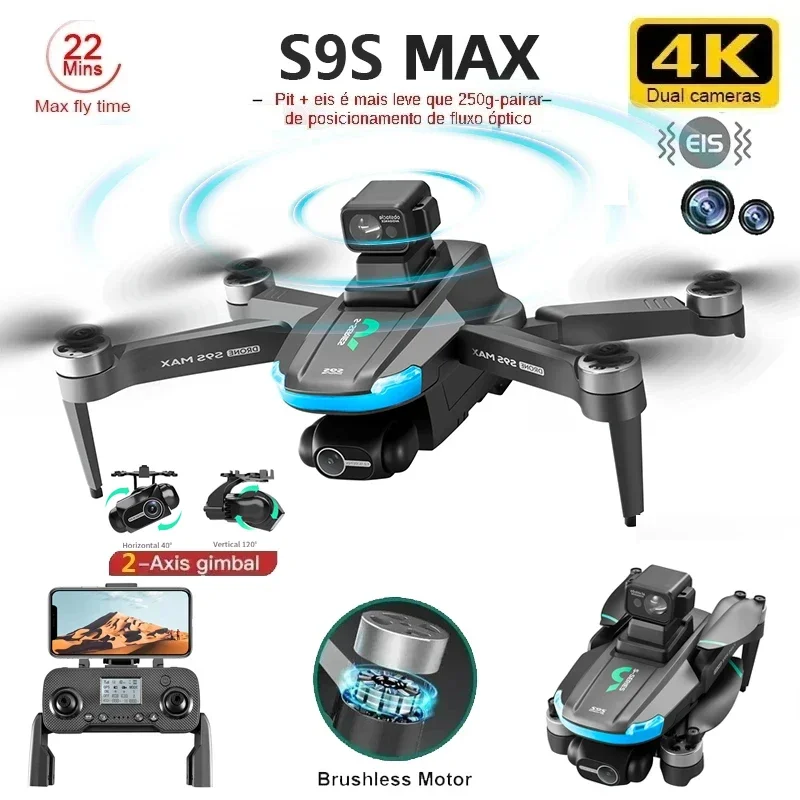 NEW S9S MAX MINI Drone 4K 2-Ax - огляд і ціна Drone Camera Night Vision