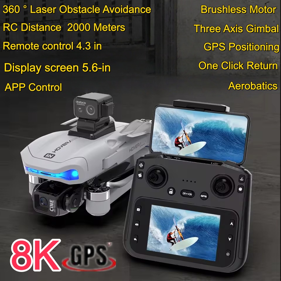 2KM Three-Axis Gimbal Drone 8K - огляд і ціна Drone Camera With Gimbal